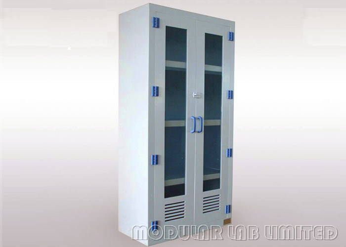 حياة طويلة التحمل وحدات التخزين الكيميائية صواني البولي بروبيلين المرفقة سلامة خزائن التخزين